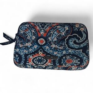 Vera Bradley Blue and Red Floral Mini Travel Pouch